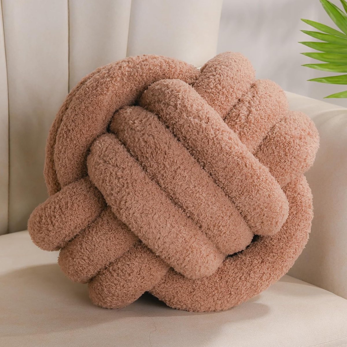 pluche kussen met knopen, van fluweel, voor slaapkamer, cadeau, 28 cm