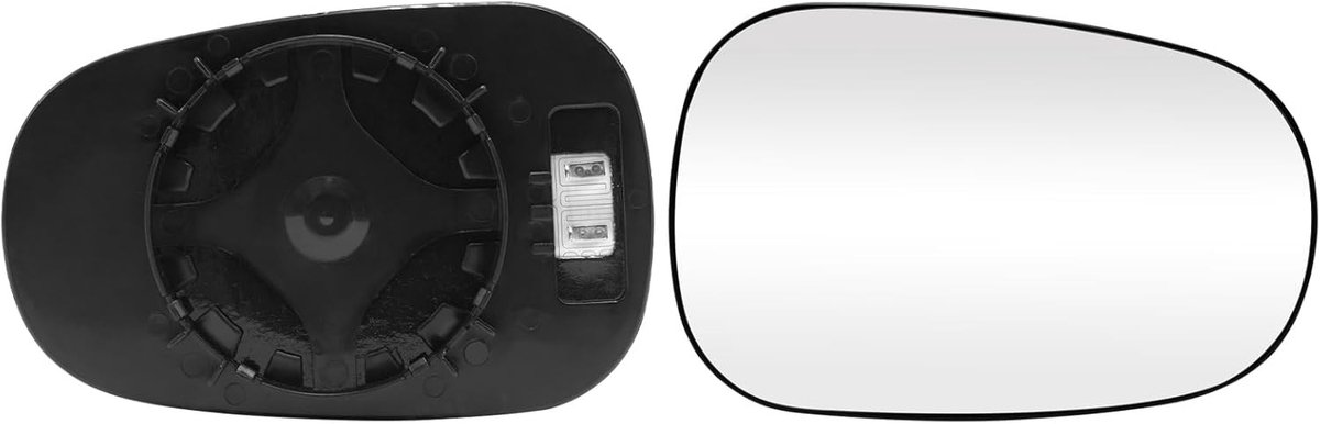 Vervangende Zijspiegel voor Renault Clio 1994-2005 en Megane 1996-2002, Verhit en Geschikt voor Buitenste Spiegel, Inclusief Spiegelglas en Montageonderdelen