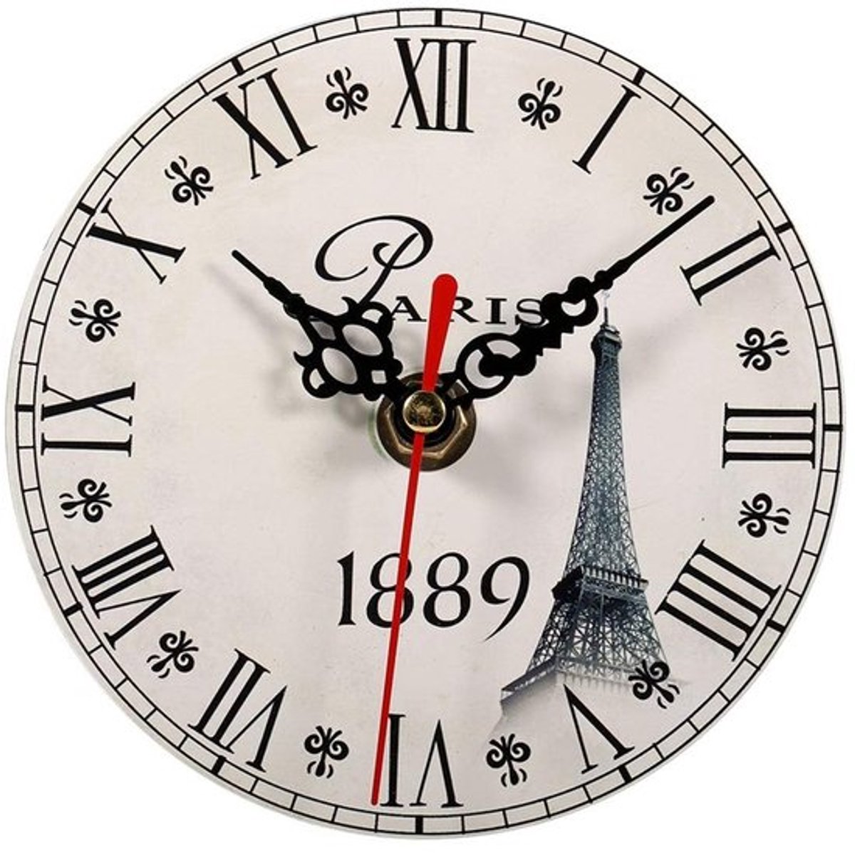 Allecto - Wandklok - Retro - Decoratief en Elegant - Bruin