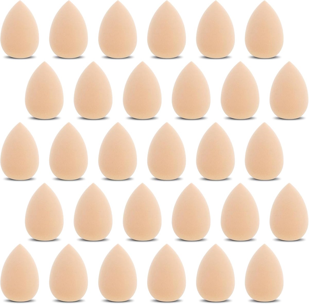 30 stuks mini-make-upspons, make-upspons, kleine mixer, foundationpoederpads voor mineraalpoeder, losse poeder, cosmetica, poeder, crème, reparaties, cosmetica, sponsjes
