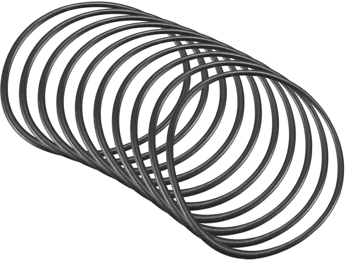 33 mm x 30 mm x 1,5 mm nitril-rubberen afdichtingen x 10 stuks ronde afdichting voor waterkraan loodgieterswerk reparatie afdichting verbinding [zwart]