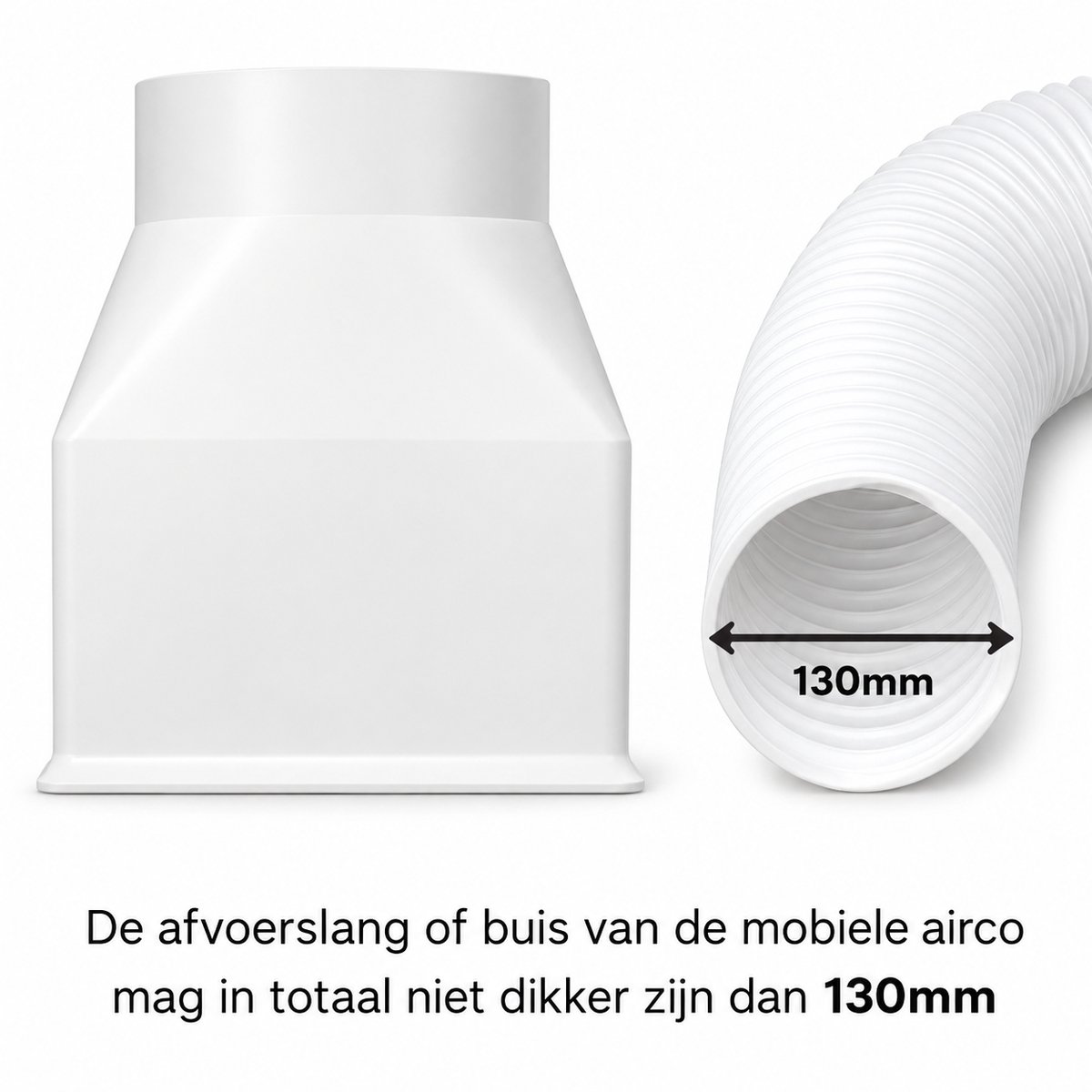 Airco-adapter Ø150 mm – Geschikt voor Velux dakraam – Koppelstuk voor mobiele airco met flexibele slang van Ø150 mm buitendiameter – Warmteafvoer via raam — afbeelding 3