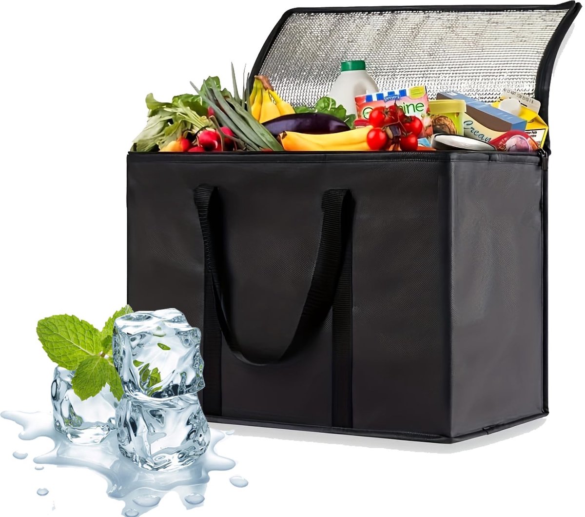 Dailygoods- Koeltas 35 Liter - Opvouwbaar - Thermotas - Koelbox Auto - Duurzaam - Waterdicht - Ideaal voor Picknick