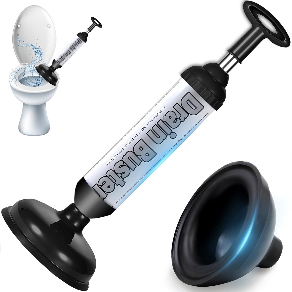Dailygoods - Hoge Druk Afvoerreiniger voor Toiletten en Wastafels