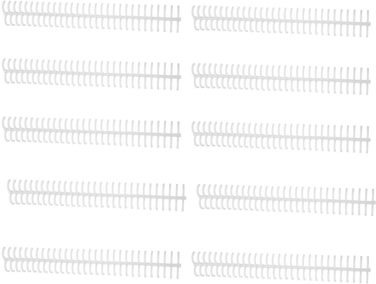 Dailygoods- Bindspoel 10 Stuks - Spiraalbinders 30 Gaten - 16 mm Binnendiameter - 130 Vel Capaciteit - Duurzaam Kunststof - Gemakkelijk te Openen - Spiraalbinder