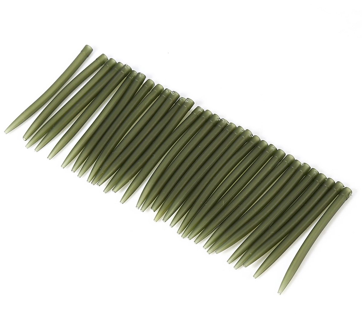 Dailygoods - Vislijn Aligner, 30 Stuks Anti Sleeves Karper Vishaak Hair Rig Line Aligner Anti Sleeves Connect Aligner Karpervissen Accessoires(Groen Zwart)
