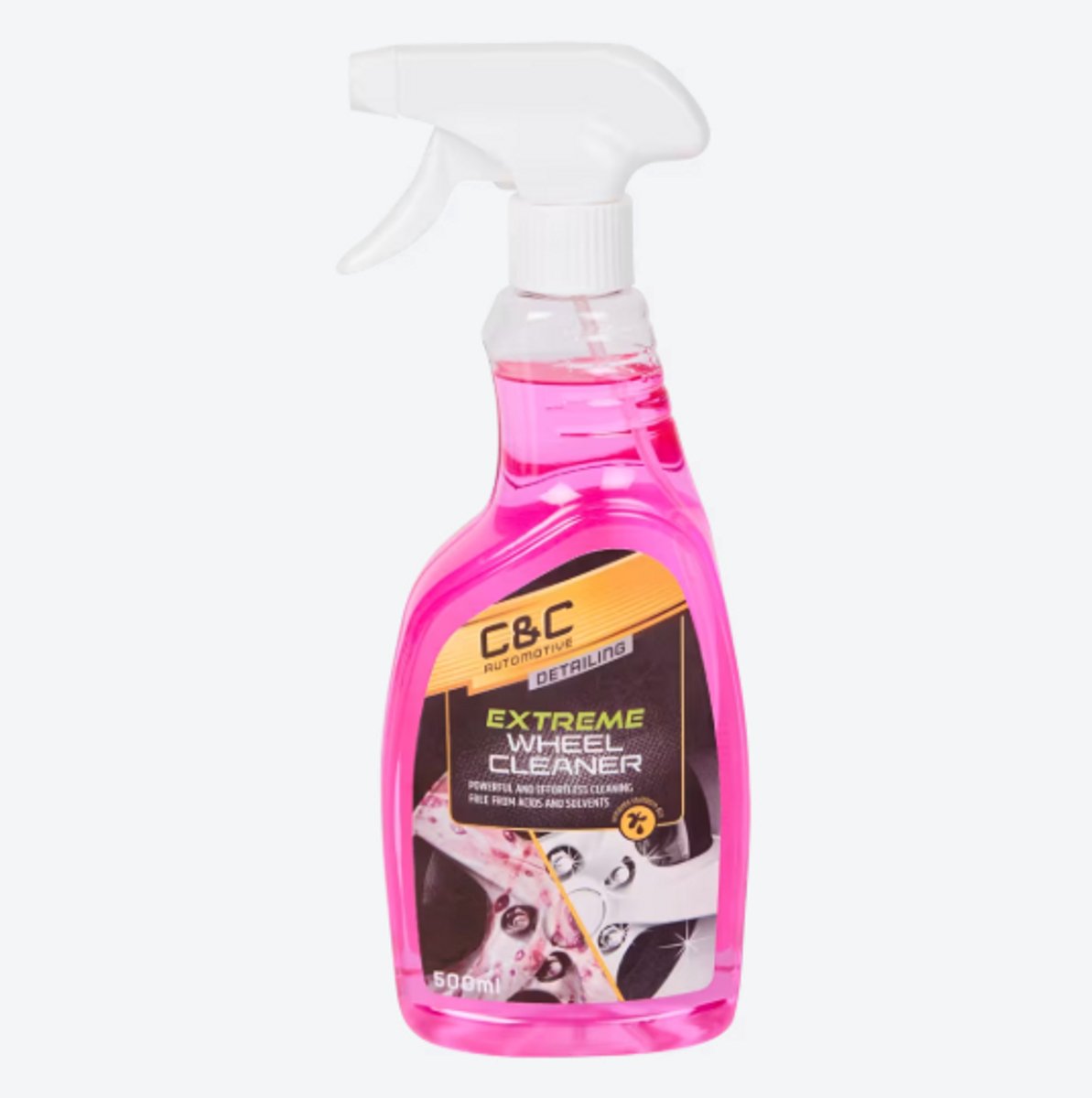 C&C Velgenreiniger Extreme 500 ml – Krachtige Velgenreiniger voor Hardnekkig Remstof en Vuil