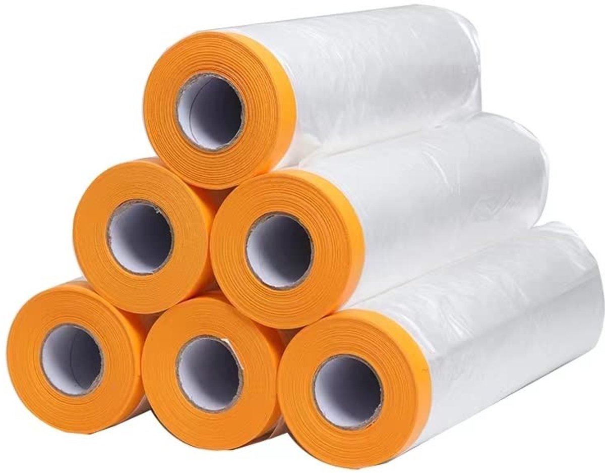 Dailygoods- Masker Tape Goudband - Afzetlint 270 cm x 20 m - Zelfklevend Papier - Spatbescherming - Decoratie - Beschermt Vloer/Muur - Schildertape