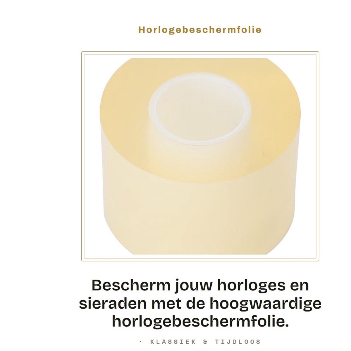Dailygoods- Horlogebeschermfolie Transparant - Antistatisch - Slijtvast - Lichtgewicht - 50 x 73 mm - Bescherming tegen krassen - Sieradenbescherming