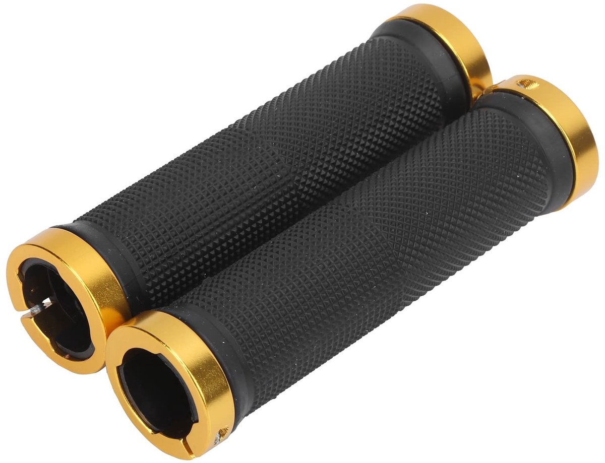 Dailygoods- Fietsstuurgrepen Antislip - Rubber Handvatten - MTB/BMX/Vouwfiets - Vergrendeling - 128x22x33mm - Vermoeidheid Verminderen - Fiets Handvatten