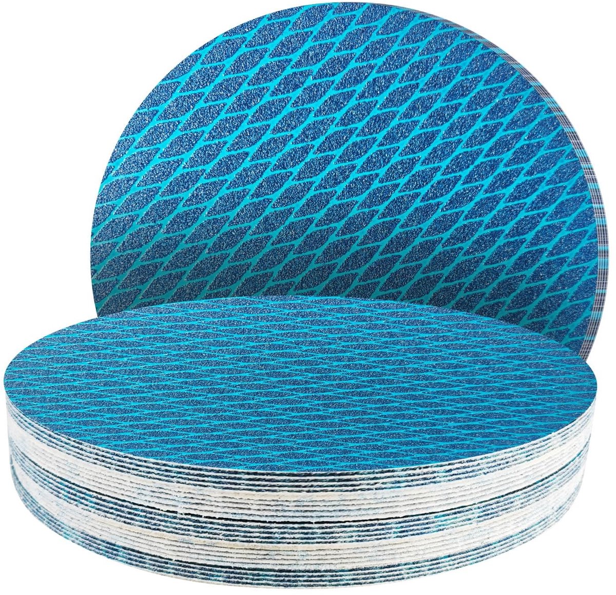 Dailygoods- Schuurschijven 300 mm - 25 Stuks - Klittenband - Korrelgrootte 60/80/120/180/240 - Schuurpapier zonder gaten - Duurzaam en slijpschijven