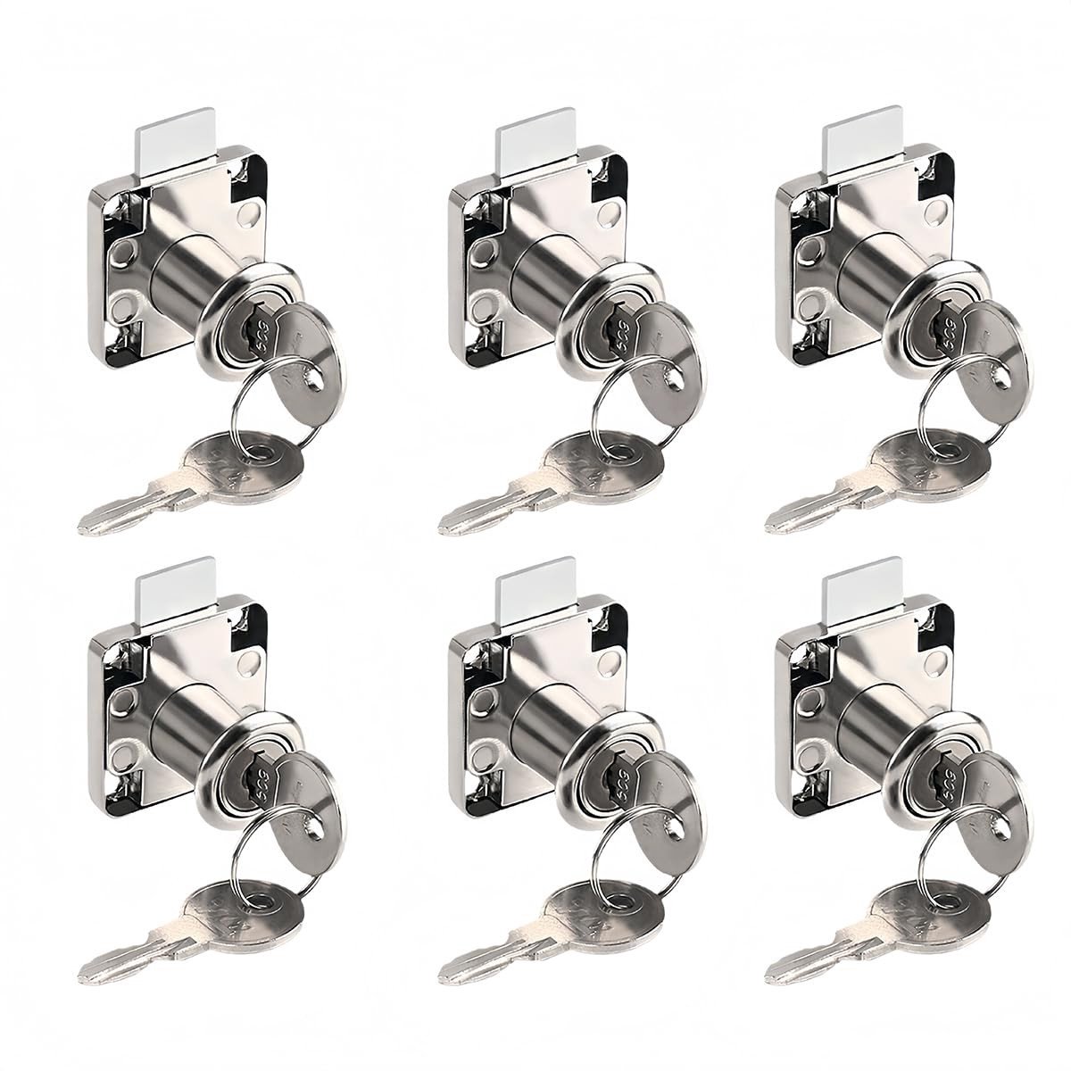 Dailygoods- Meubelslot Antieke Stijl - 6 Stuks - Veiligheidsoplossing voor Kasten - Geschikt voor Houten Meubels - Schroefslot - Privacy en Beveiliging - Kastslot