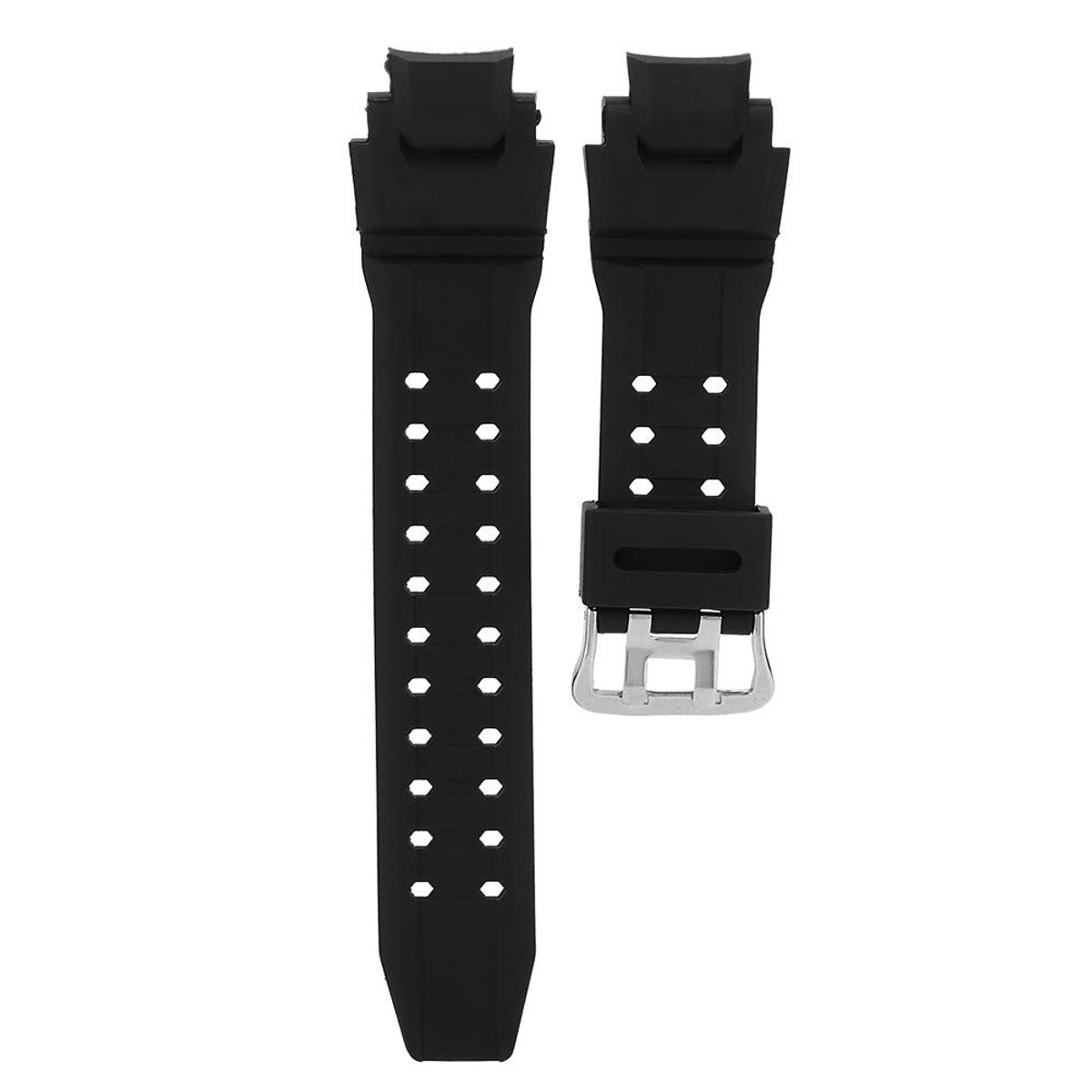 Dailygoods- Horlogeband Zwart - Verstelbaar - PU-leer - Huidvriendelijk - Slijtvast - Past op GA-1000/1100/GW-4000/A1100/G-1400 - Horloge Strap