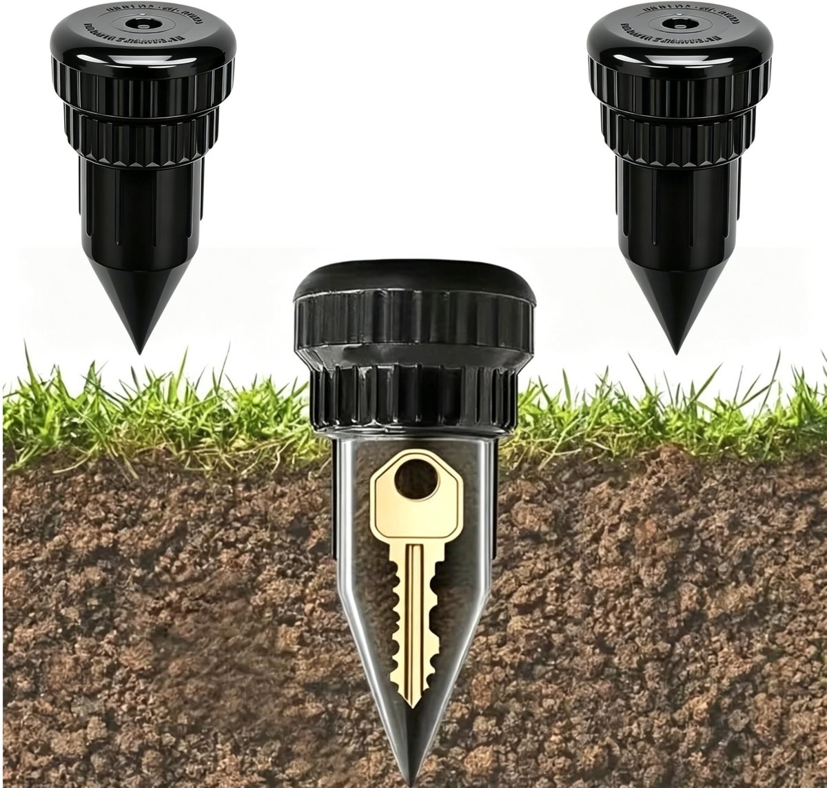 Dailygoods- Sleutelverberging Onopvallend - Sleutelkluisje Buiten - Set van 2 - Waterdicht - Robuust - Ideaal voor Tuin/Terras - Sleutelkluis