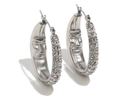 Veldy Oorbellen Dames - Oorbellen Dames Zilver - Zilverkleurige RVS Oorbellen - Stainless Steel Oorbellen - Dames Sieraden - Oorbellen - Zilver