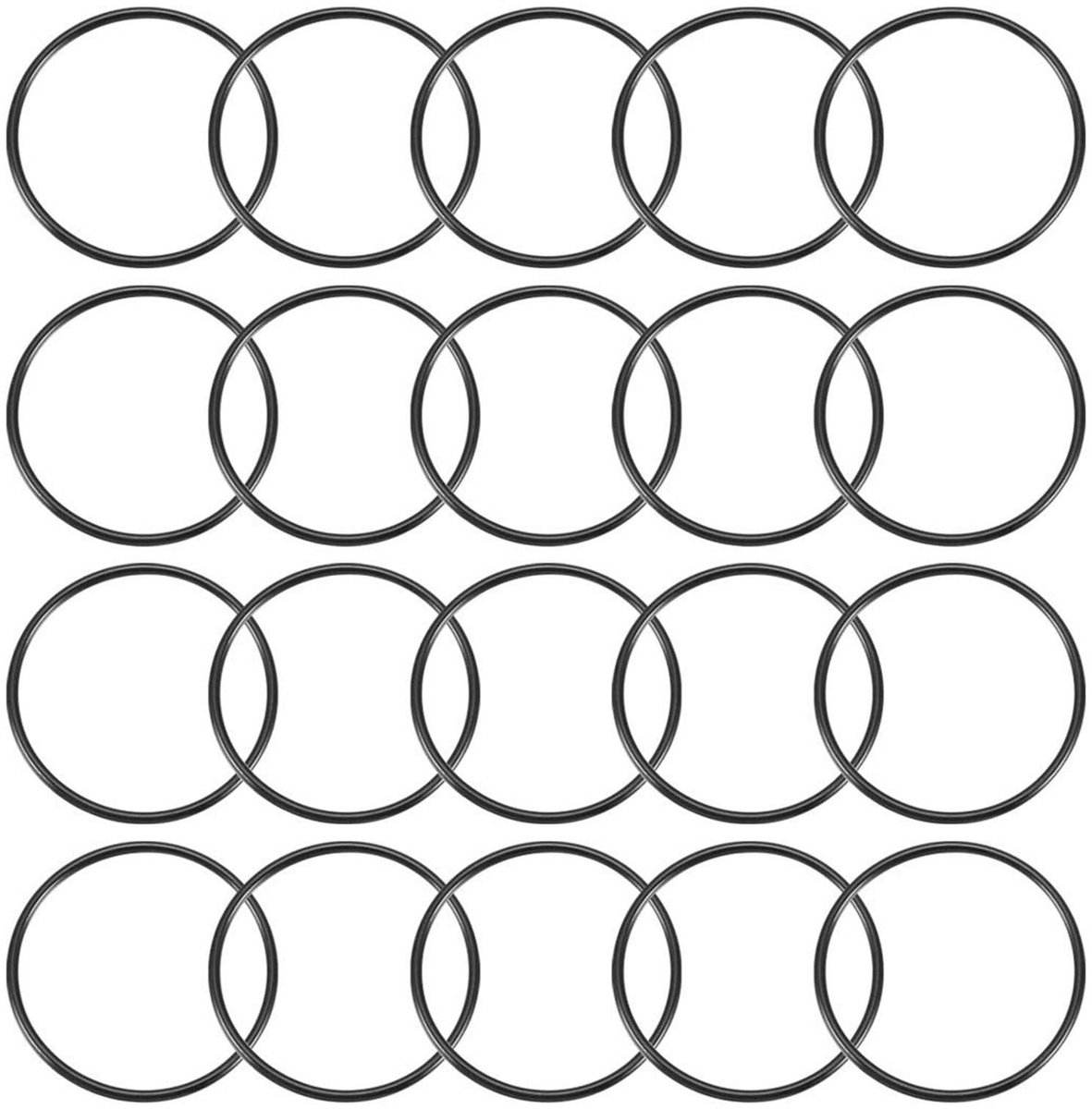 Dailygoods - TOP-VIGOR 20St Nitrilrubber O-Ringen, 85mm Buitendiameter 78.8mm Binnendiameter 3.1mm Breedte Metrische Afdichtingsring, Rubberen Ringen O-Ringen Afstandhouders for Kraan Loodgieterswerk Auto