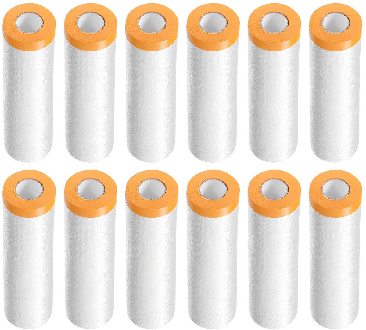 Dailygoods - QUARKZMAN 12 rollen voorklevende afdekfolie 12 rollen 59,1 inch x 65,6 ft zelfklevende en afdekfolie voor schilders kunststof afdekfolie met plakband kunststoffolie voor autolakafdekking
