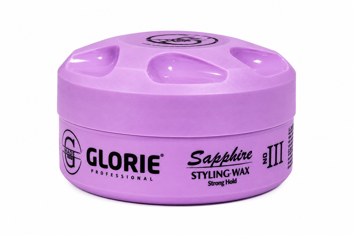 Glorie Sapphire Styling Wax 150 ml – Strong Hold – Professionele Haarwax voor Mannen – Langdurige Styling