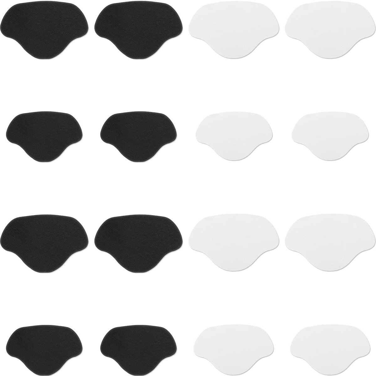 8 paar schoenhakken, reparatie-sportschoenen, reparatiepatch, zelfklevend, schoengaten, preventie-patch voor de meeste soorten schoenen en stoelen, L en S