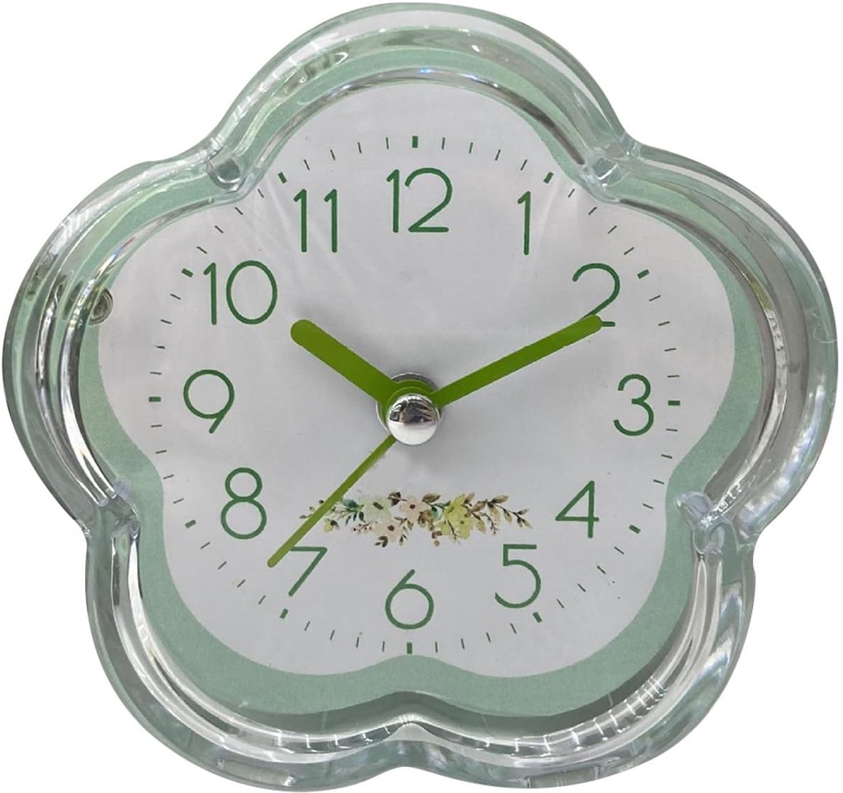 Dailygoods- Wekker met bloemendesign - Digitale wekker - Kinderen - Stille werking - Schattig interieur - Functioneel horloge