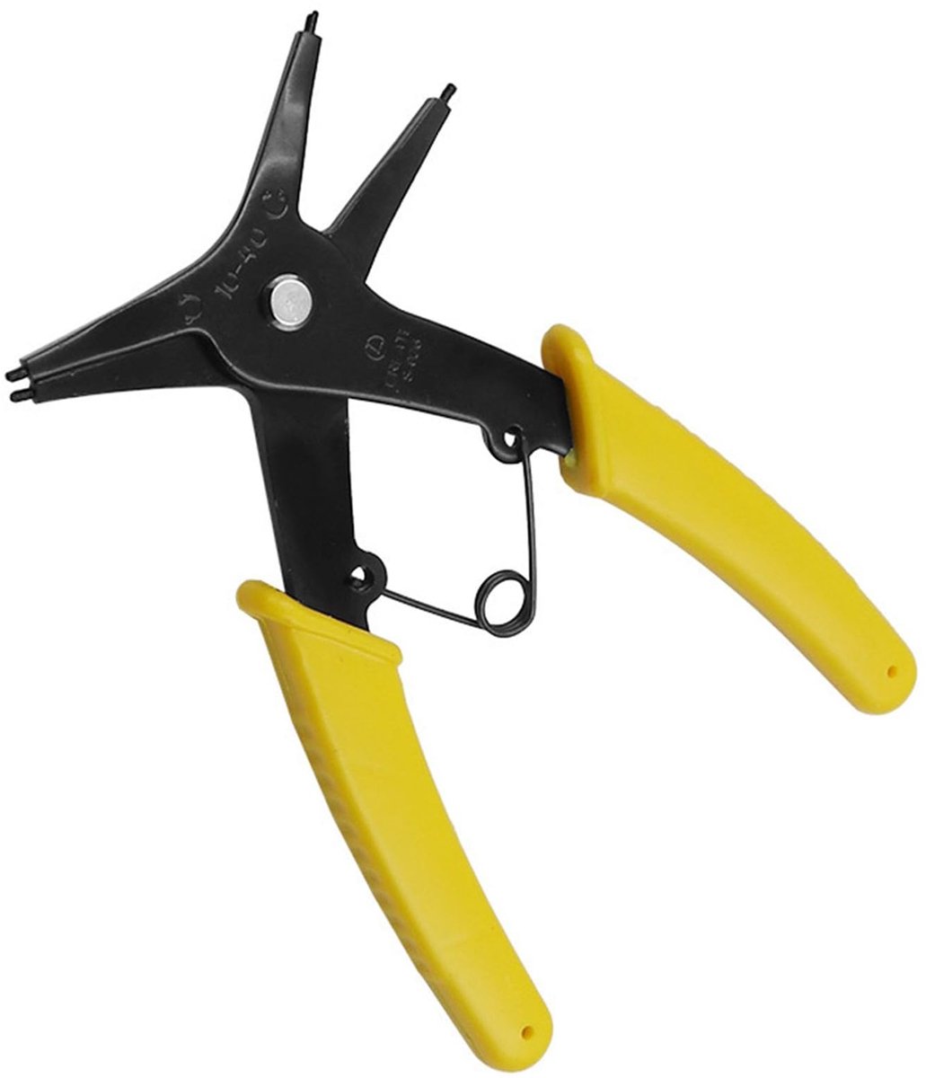 Borgringtang, snap-ring-tang, Circlip Pliers, snap-ring binnen en buiten, 2-in-1, dubbele borgringtang, voor 2-24 mm interne externe borgringen
