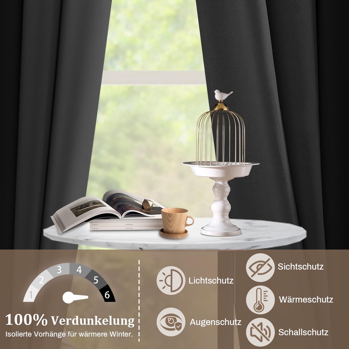 Gordijnen velours paneelgordijnen 2-delig, H 160 x B 132 cm, zwart