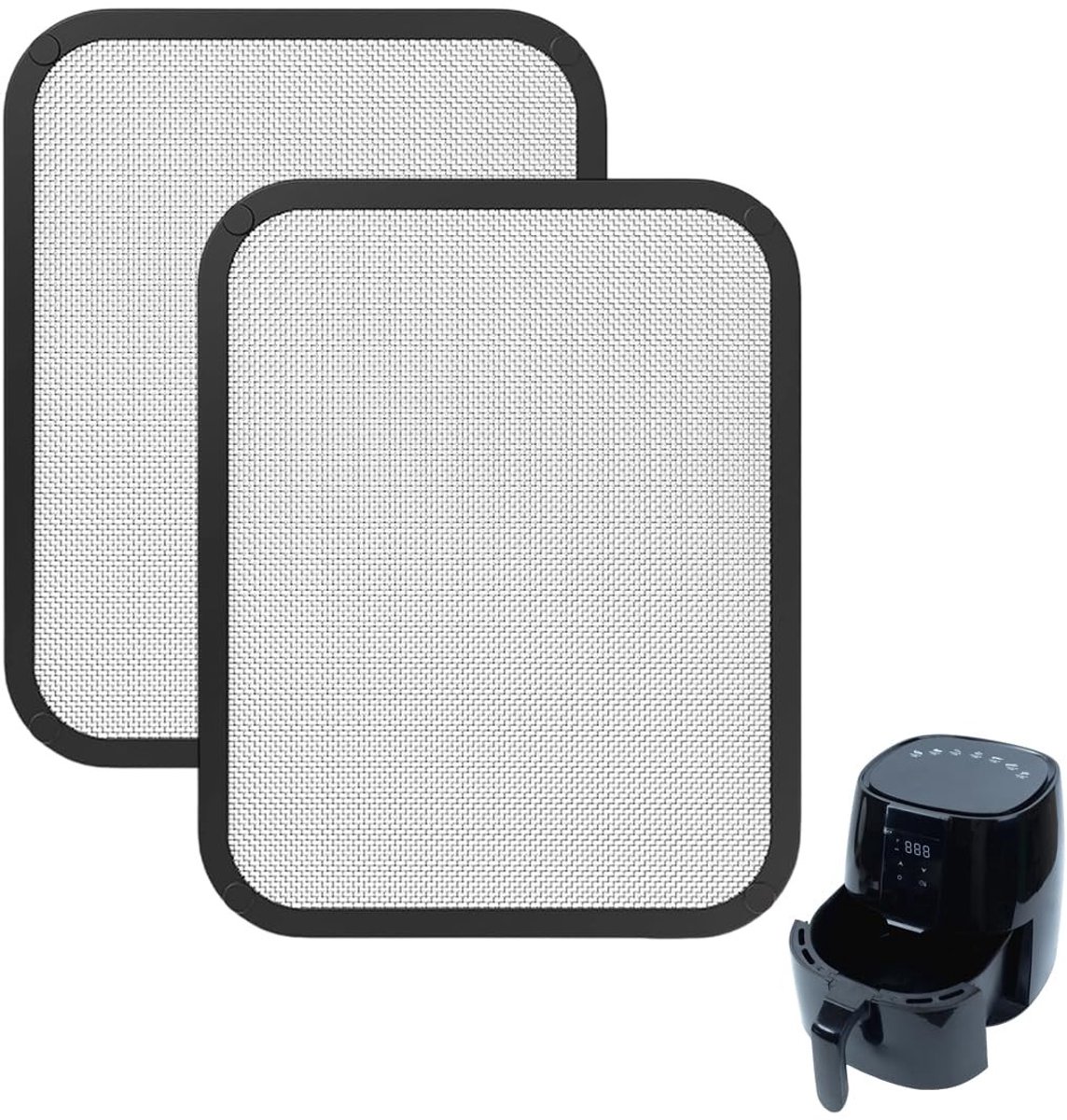Dailygoods - Spatbescherming voor Air Fryer met Magnetisch Netwerk