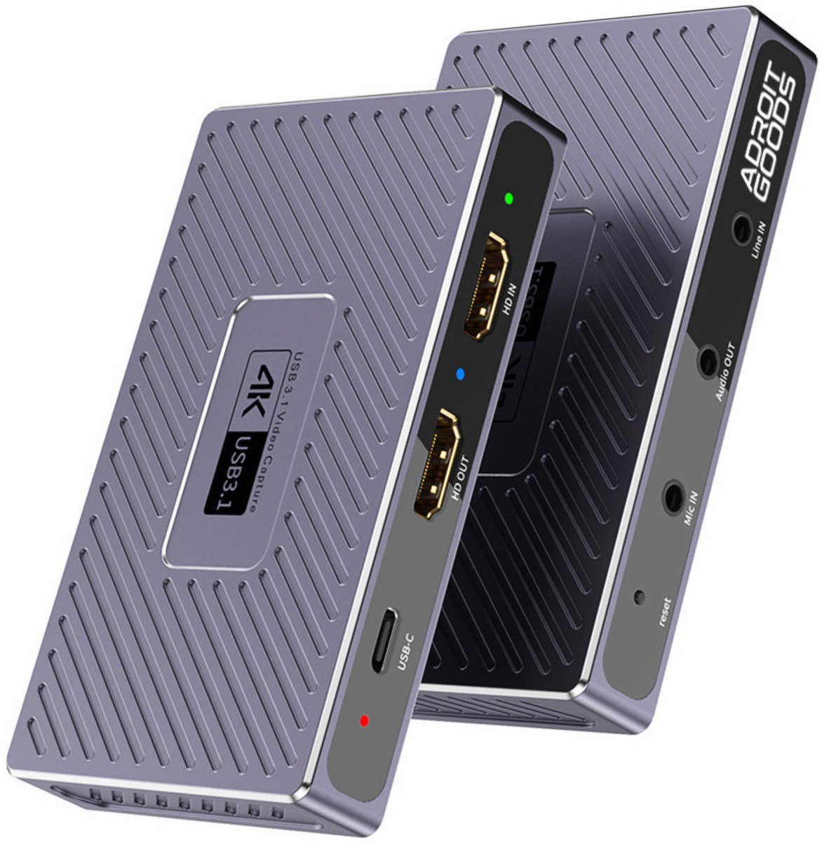 AdroitGoods USB 3.1 HDMI Capture Card 4K60 HDR Video Opname Live Streaming RGB24 Gaming Recorder Camera PC Laptop Console