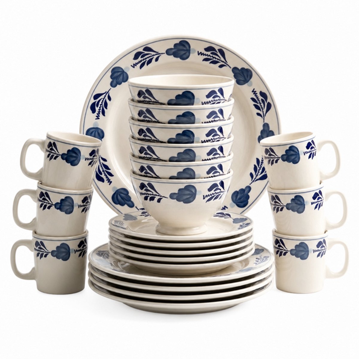 Royal Boch Boerenblauw Serviesset 24 delig