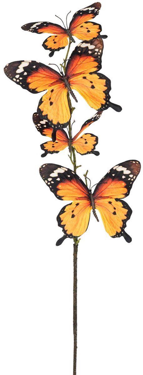 Vlindertak, oranje/zwart Ø78x4cm