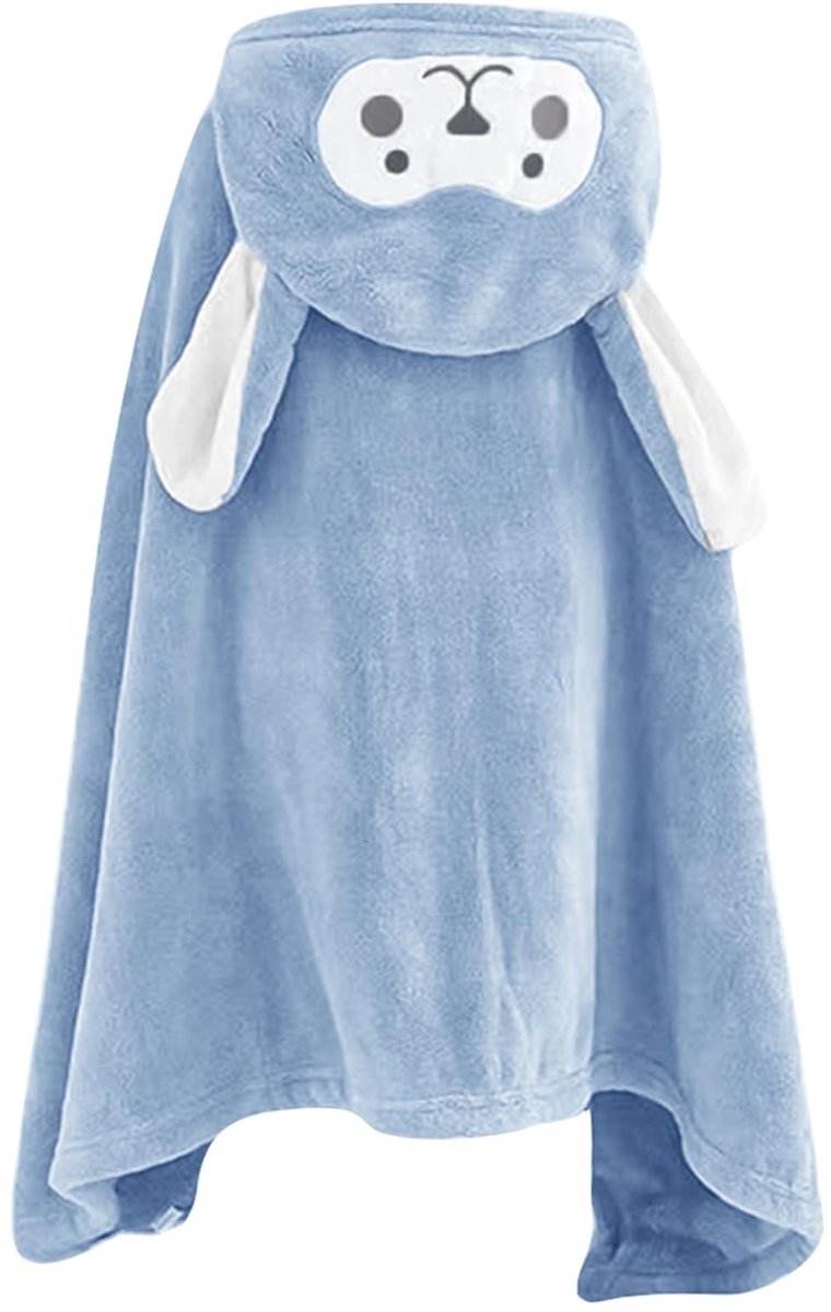 Dailygoods- Handdoek met Capuchon - Babyhanddoek 70x140 cm - Zacht Fleece - Wasbaar en Duurzaam - Geschikt voor Vochtige Ruimtes - Perfect voor Pasgeborenen