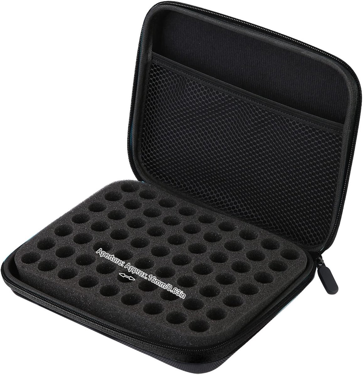Dailygoods- Etherische Olie-etui 63 Slots - Draagbare Opbergtas - Bescherming tegen Schade - Lichtgewicht - Voor Nagellak/Parfums - Compact Formaat