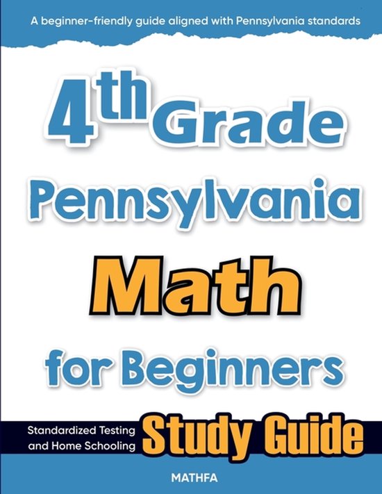 4th Grade Pennsylvania Math for Beginners - cover