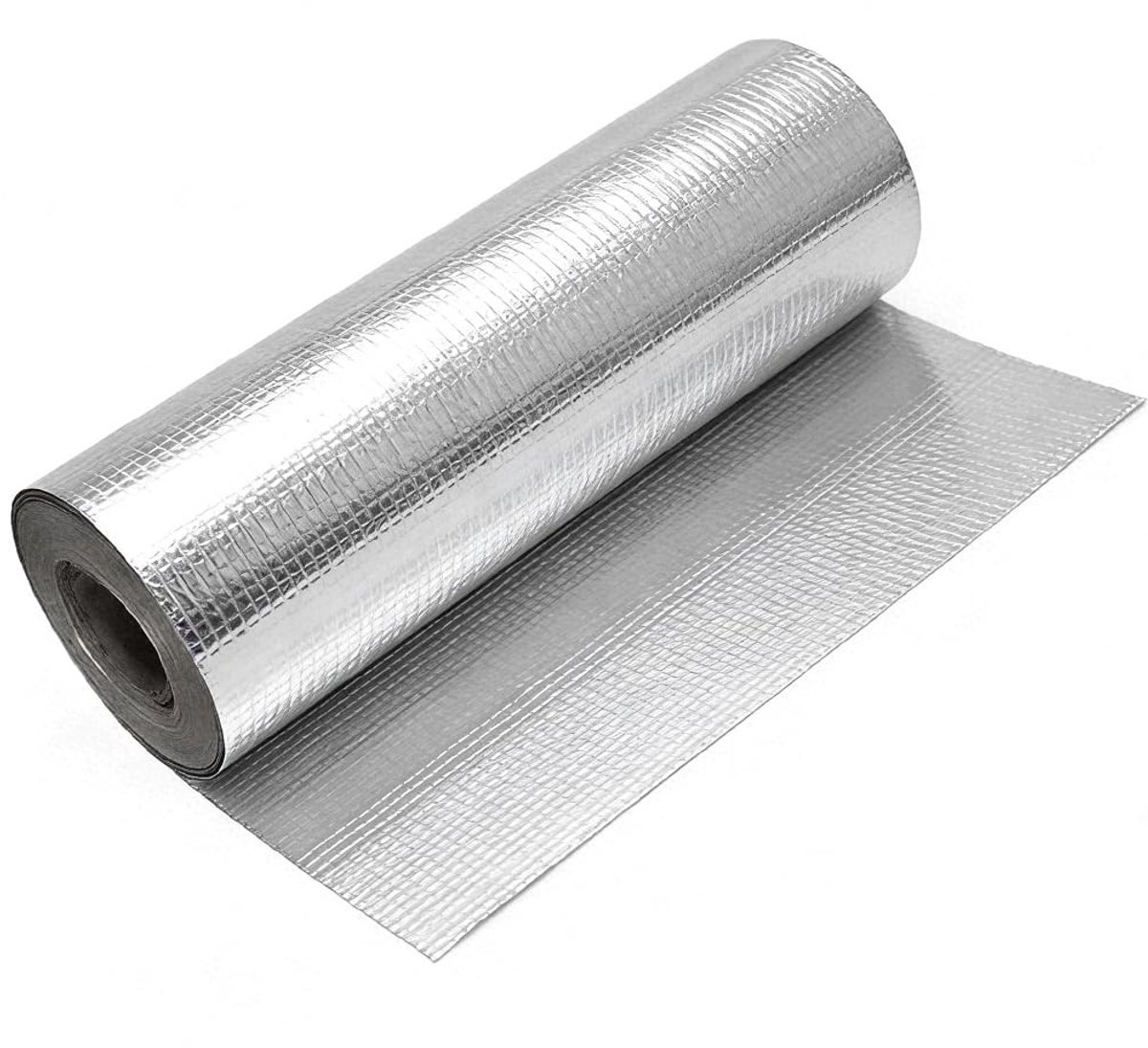 Dailygoods - Gealuminiseerde hittebeschermingsmat, zelfklevende kleefrug, aluminium glasvezel, isolatiefolie, verwarming, blad voor slang en automatisch gebruik (30 x 100 cm)