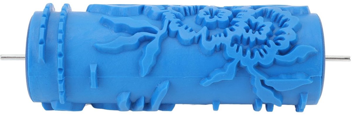 Dailygoods- Verfroller Patroon - 5 Inch Textuurverfroller - Rubber - Muurdecoratie - Herbruikbaar - Geschikt voor Meubels en Stoffen - Decoratieve Roller
