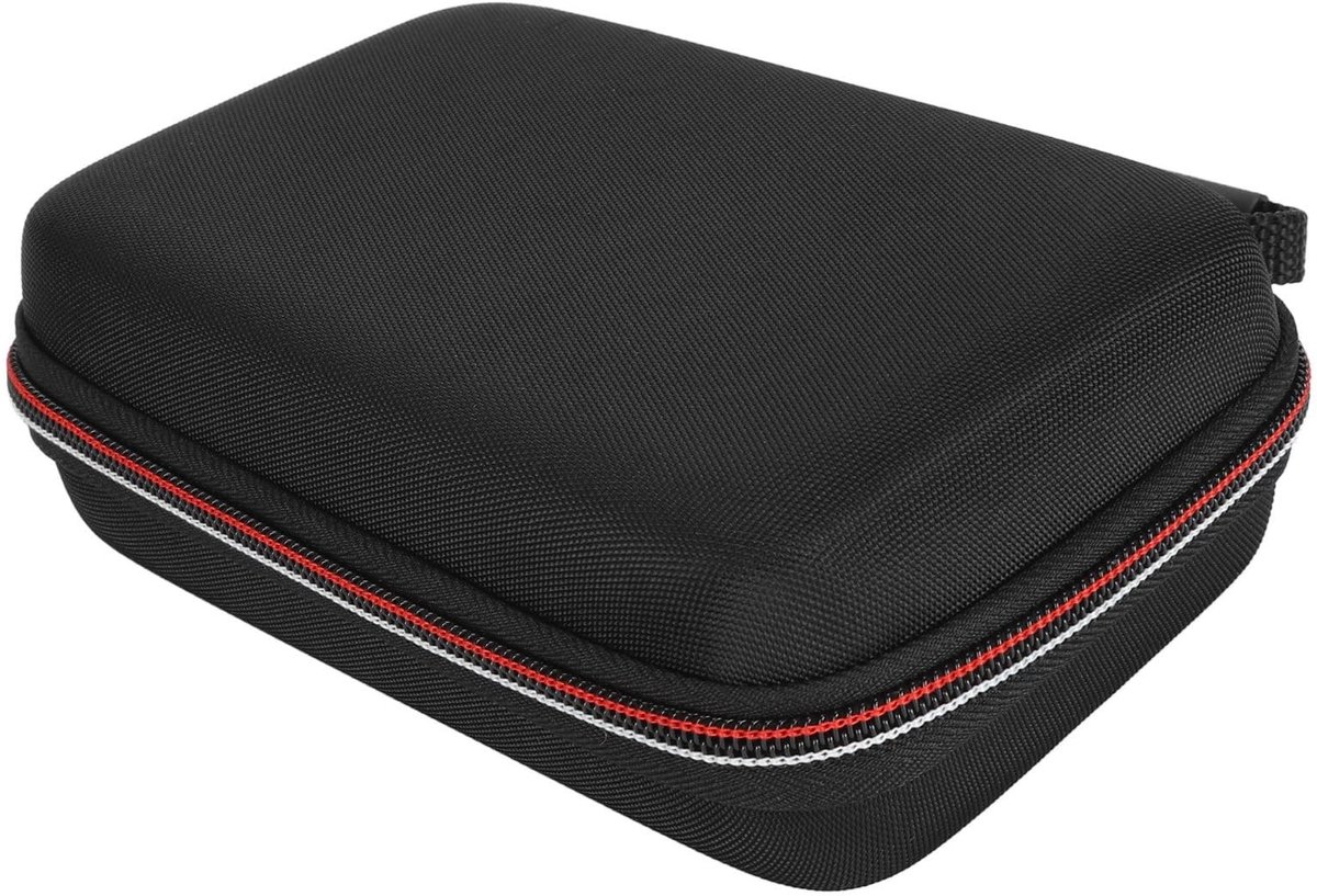 Dailygoods- Draagtas Harde Reistas - Draagbare Tas - Opbergtas - Voor 3DS XL/2DS XL - Nylon - Zwart - Met Speelgleuf en Binnenvak