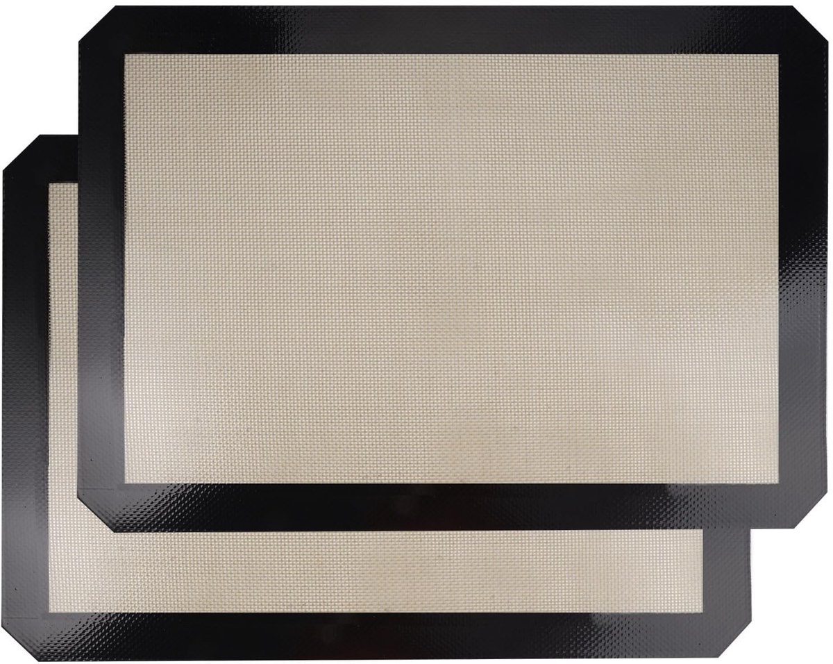 Dailygoods - 2 Stuks Siliconen Bakmat voor Bakplaat - Herbruikbare Anti-aanbak Ovenmat