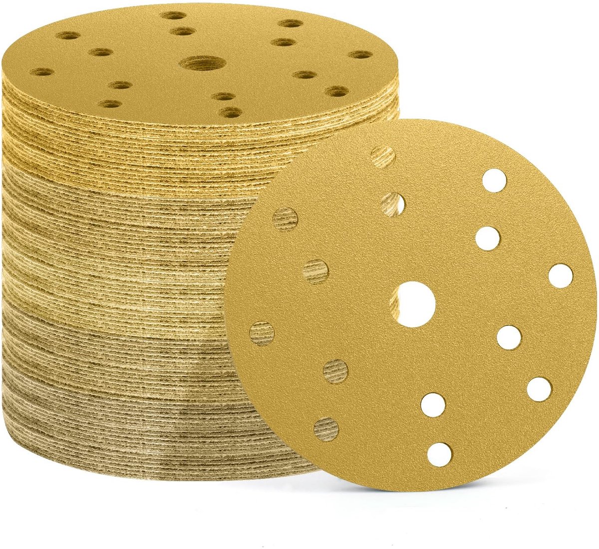 Dailygoods - 50 stuks Schuurschijven 150 mm - Schuurpapier voor diverse toepassingen