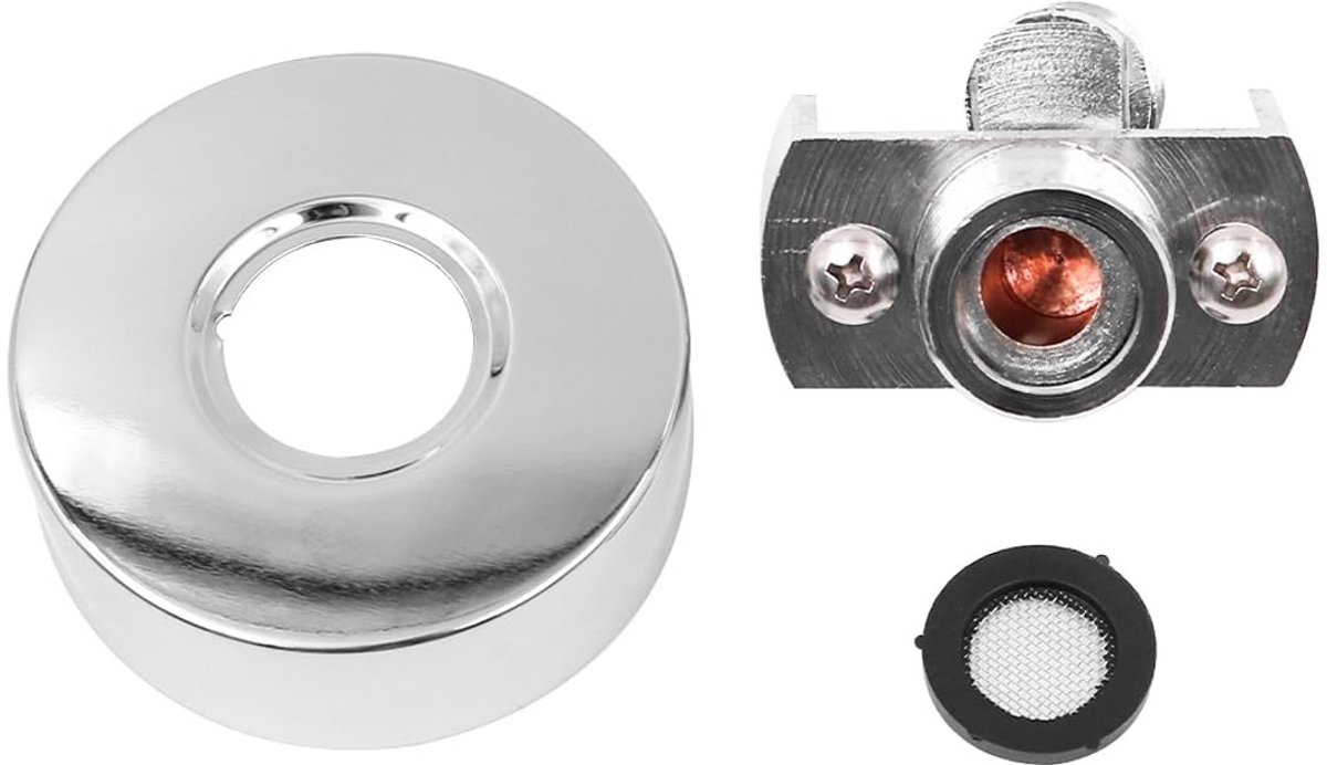 Dailygoods - Douchearmatuuradapter - Verstelbaar - Koper - Douchekraanadapter - Douchekopaccessoires - Geschikt voor schuin - Model CP030181