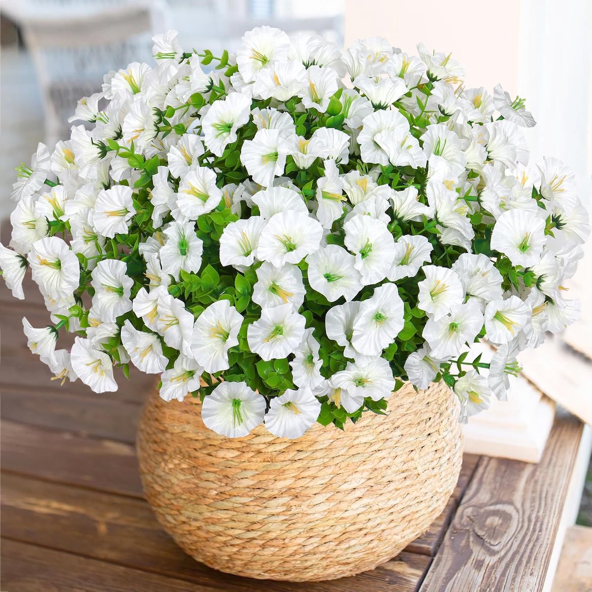 Dailygoods- Kunstbloemen UV-bestendig - Kunstbloemen voor buiten - Kunstbloemen boeket - Weerbestendig - 10 bundels - Hoogwaardig materiaal - Nep Bloemen