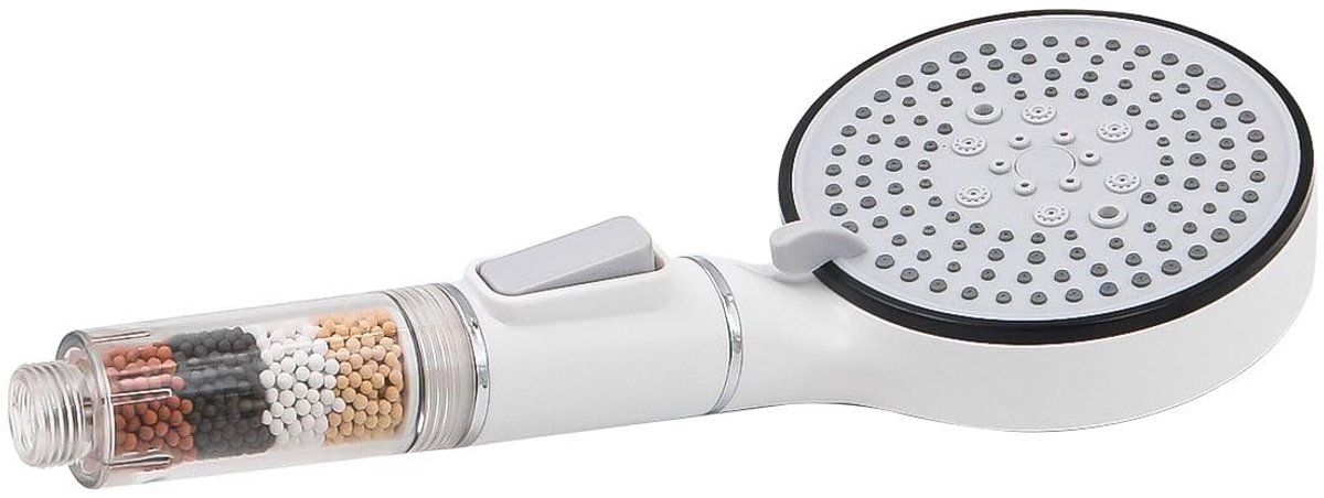 Dailygoods - Douchekop Hogedruk 5 Modi Filter Douchekop Universele Harde Waterontharder Douchekop (Wit)