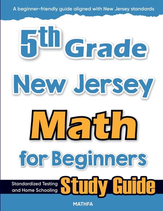 5th Grade New Jersey Math for Beginners - cover