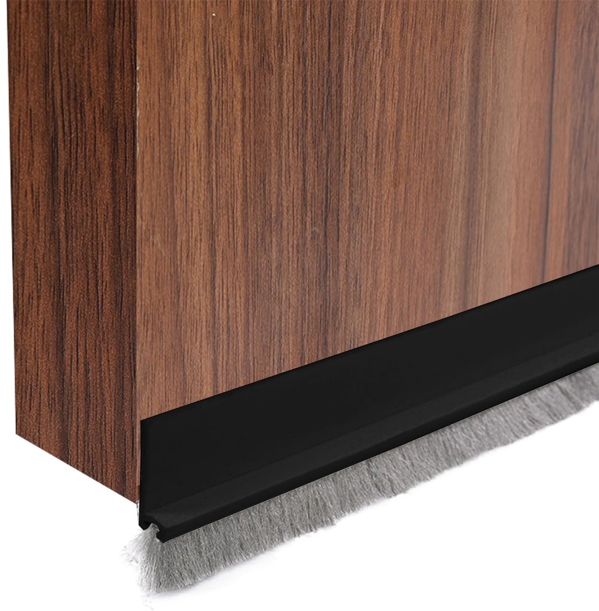 tochtstopper voor deuren, tochtstrip voor deuren, zelfklevende snijbaar, deurafdichting van 100 cm lengte (zwart-30 mm)