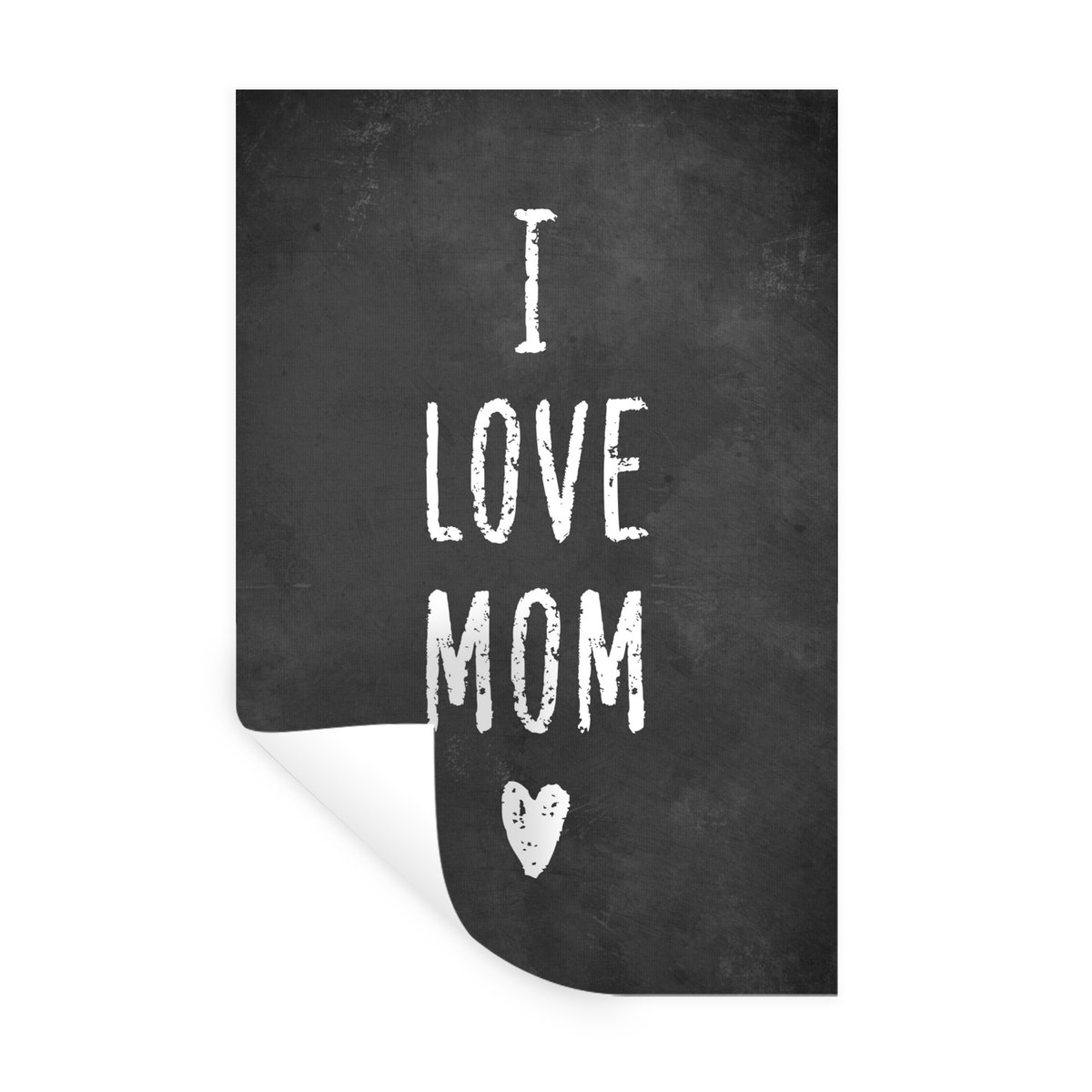 Muurstickers - Sticker Folie - Spreuken - Quotes - Moeder - I love mom - 80x120 cm - Plakf