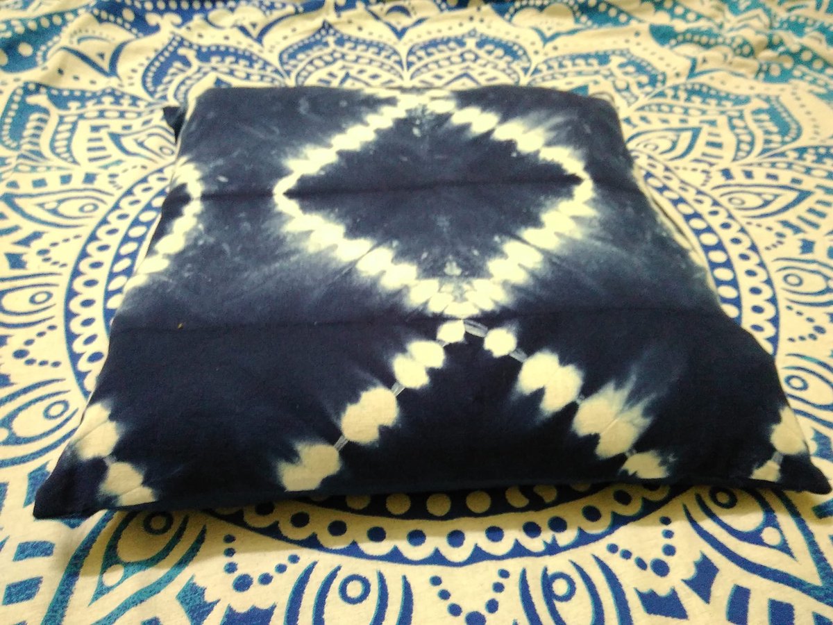 Kleur, decoratieve katoenen worp, Shibori Sofa kussenslopen, Tie Dye Shibori Kussenhoezen, Boheemse kussenshams Outdoor Kussenhoes 16x16 (1)
