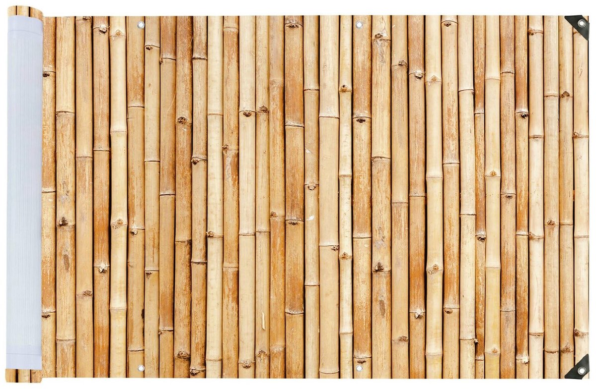 Balkon-inkijkbescherming, 5 m x 85 cm, beschermt privacy, windbestendig, uv- en weerbestendig, sneldrogend, scheurvast, glasvezelversterkt