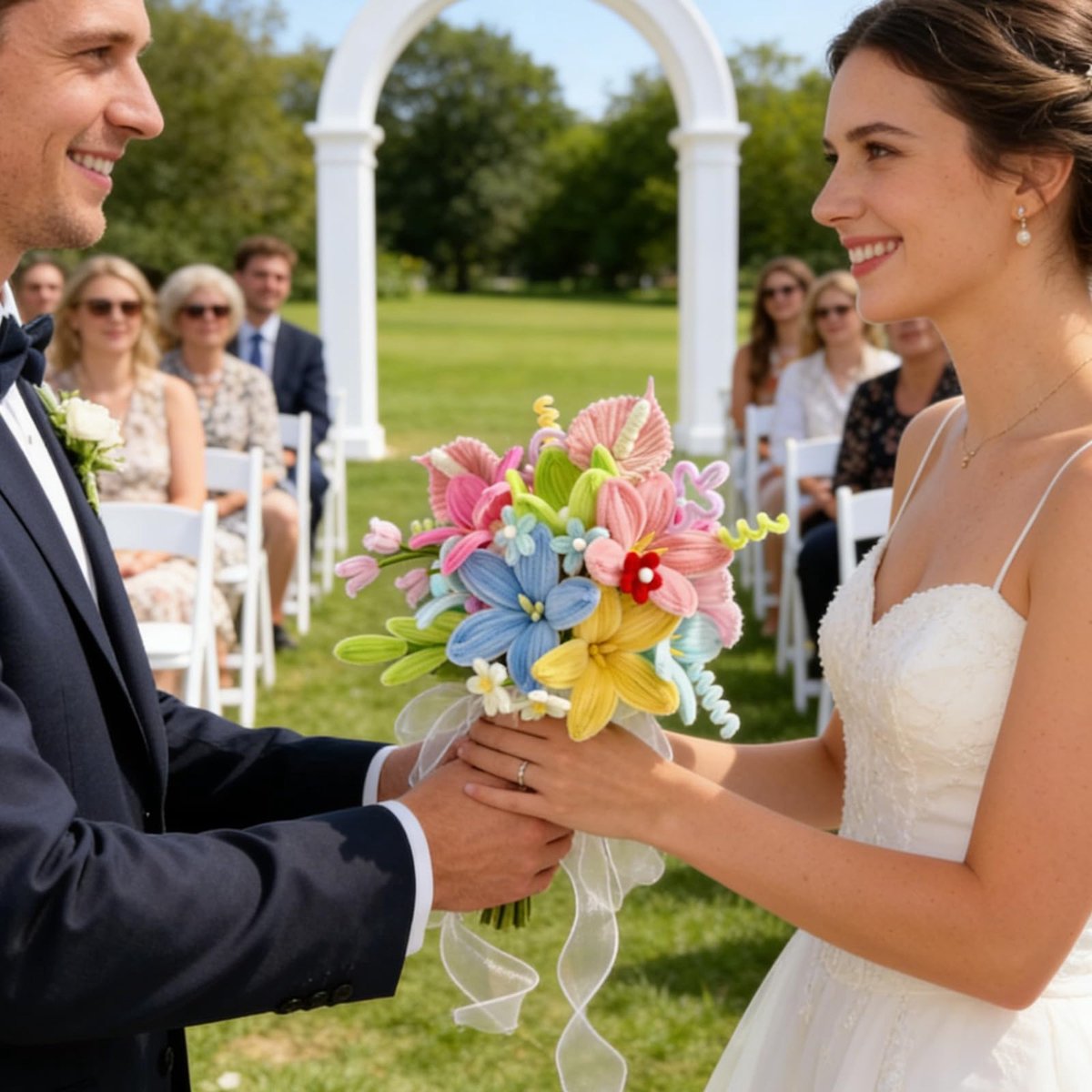 Bloemenset, 10 kleuren, 500 stuks pijpenragers, boeket, pijpenragers, set voor doe-het-zelf knutselen, bloemen decoreren