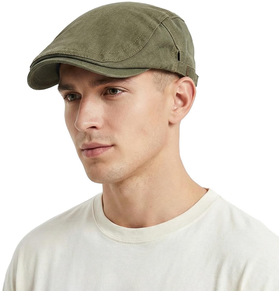 Platte pet voor de zomer, Newsboy, platte pet, verstelbare pet