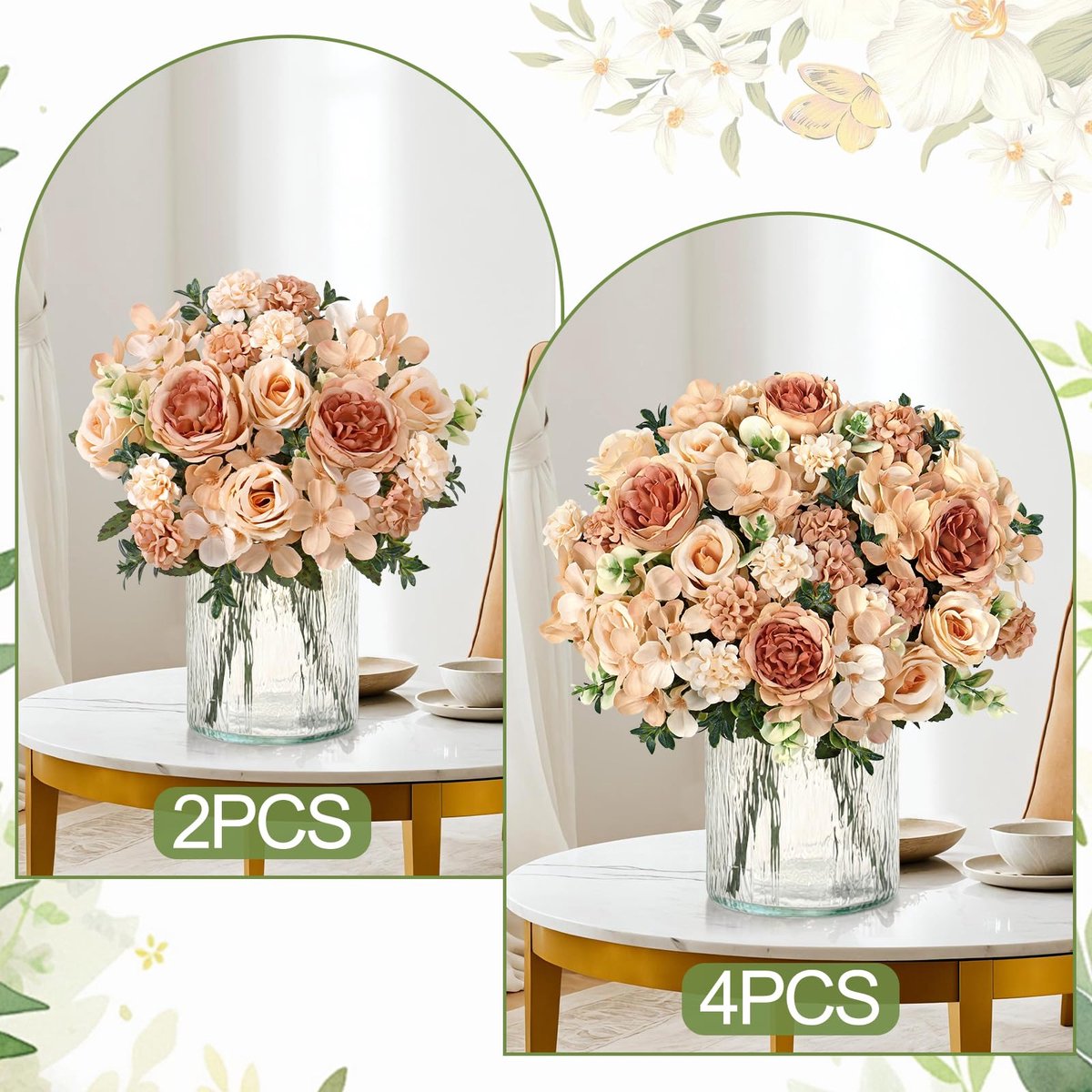 Bloemen, net als echte zijdepioenrozen, kunstrozen, kunstbloemen, boeketten, zijden bloemen voor bloemstuk, bruiloft, feest, keuken, tafelopzetstukken, decoratie