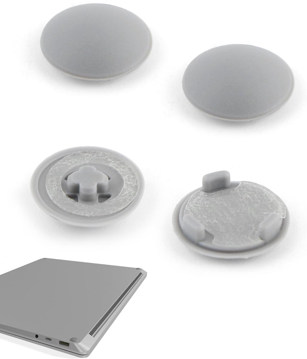 Rubberen voetjes voor Microsoft Surface Laptop 3/4/5, 8,5 mm, antislip voetjes van rubber voor Surface Laptop 5, 4 en 3 (grijs)